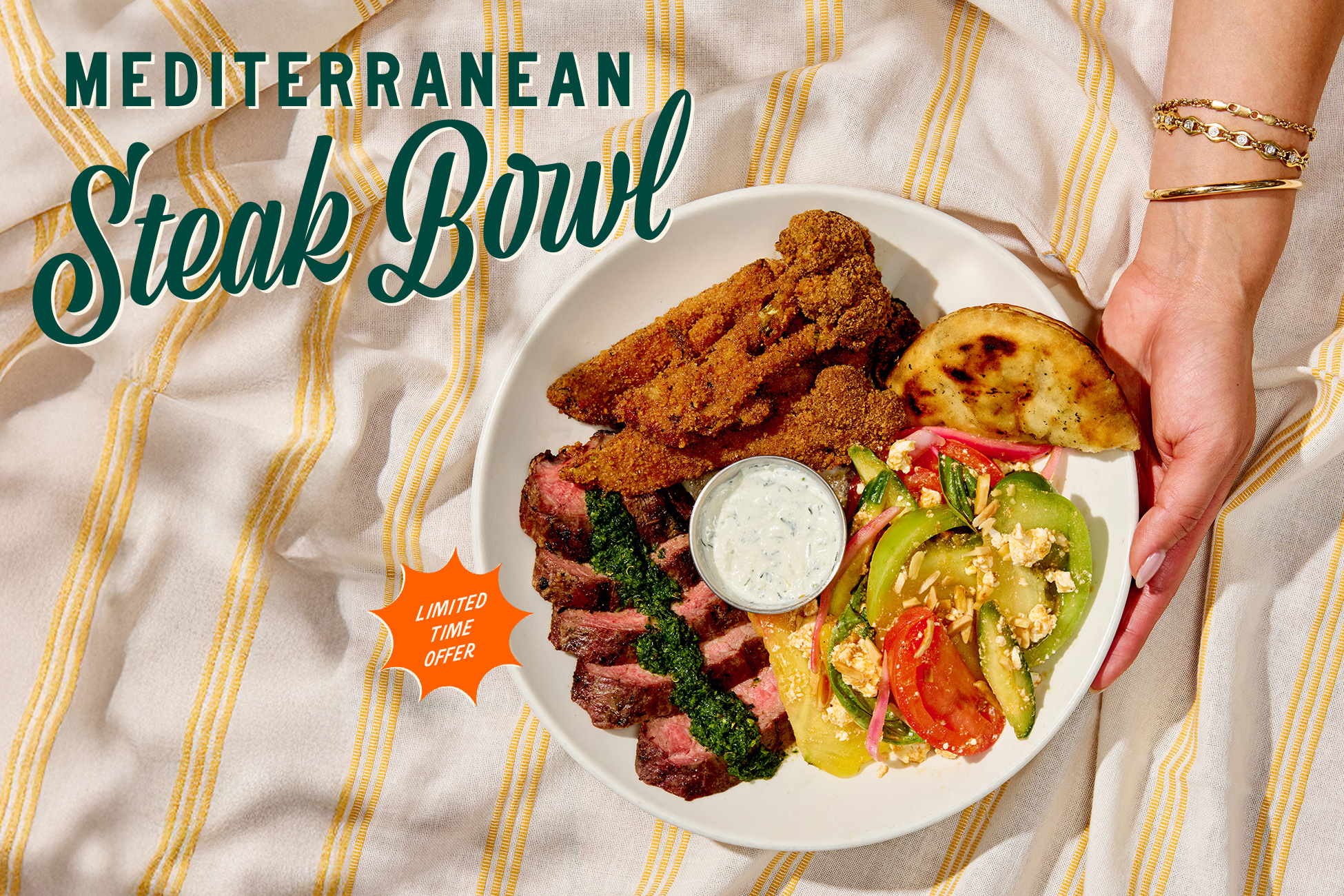 Tender Greens Mediterranean Steak Bowl